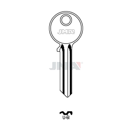 [U-6I] Clé plate acier U-6I
