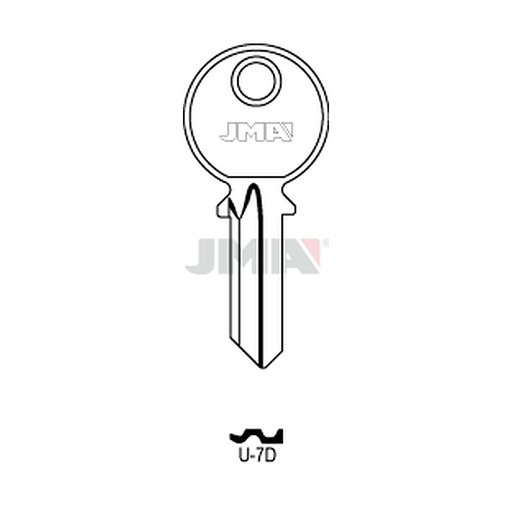 [U-7D] Clé plate acier U-7D