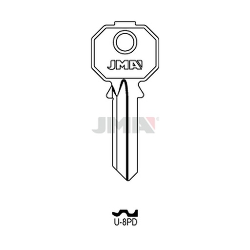 [U-8PD] Clé plate acier U-8PD