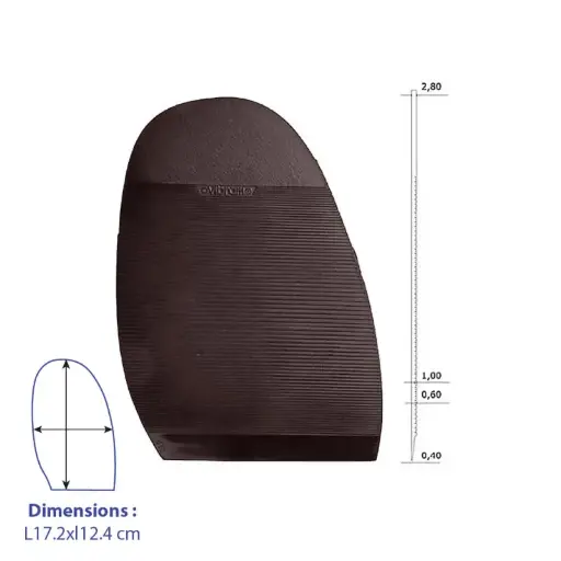 1/2 Semelles Stresa 2337 Vibram