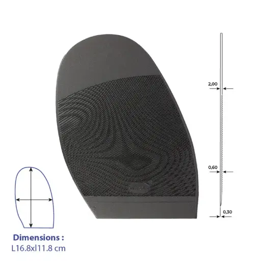 1/2 Semelles Ariel 2342 Vibram