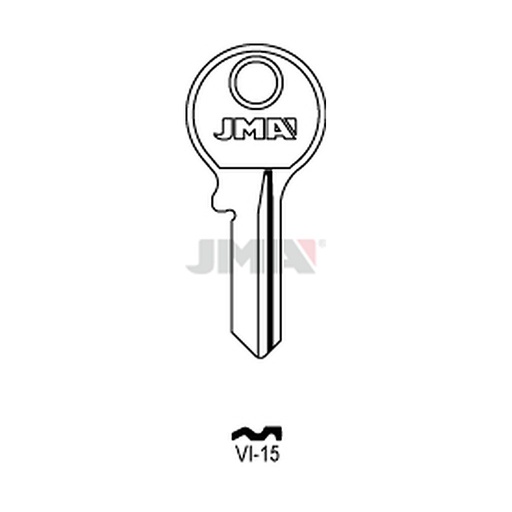 [VI-15] Clé plate laiton VI-15