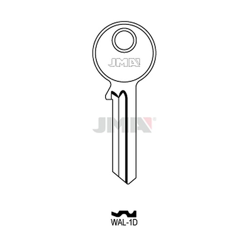 [WAL-1D] Clé plate acier WAL-1D