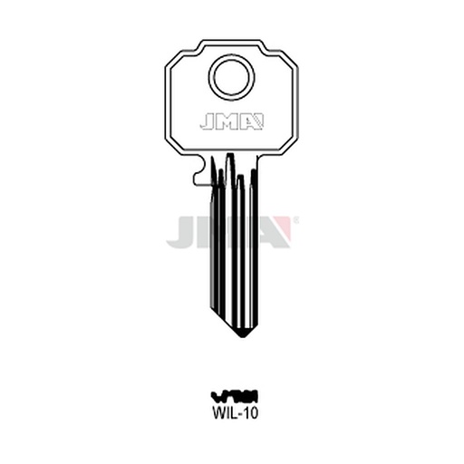 [WIL-10] Clé plate ps acier WIL-10