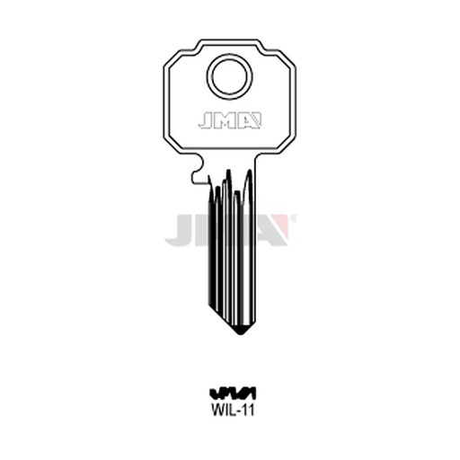 [WIL-11] Clé plate ps acier WIL-11