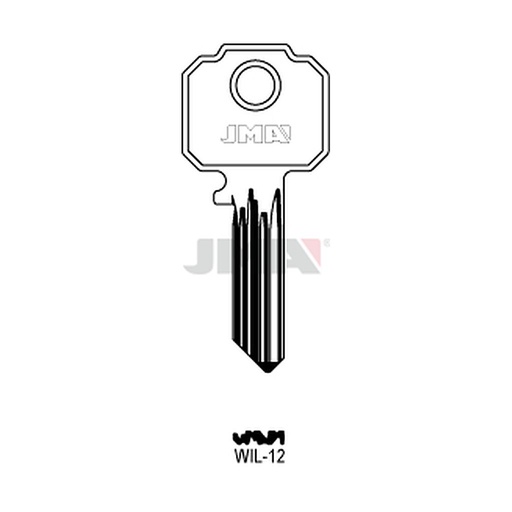 [WIL-12] Clé plate ps acier WIL-12