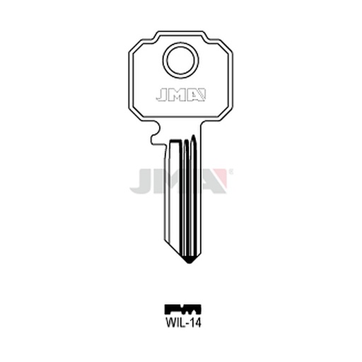 [WIL-14] Clé plate ps acier WIL-14