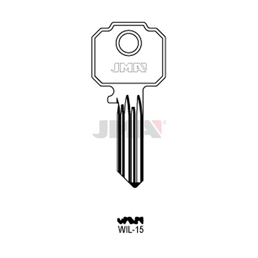 [WIL-15] Clé plate ps acier WIL-15