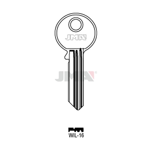 [WIL-16] Clé plate ps acier WIL-16