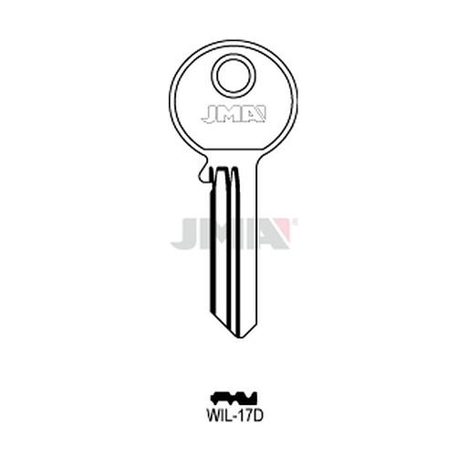 [WIL-17D] Clé plate ps acier WIL-17D