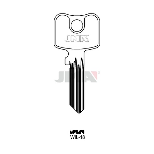 [WIL-18] Clé plate ps acier WIL-18
