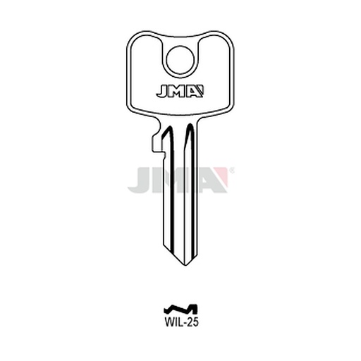 [WIL-25] Clé plate ps laiton WIL-25