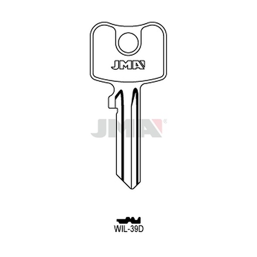 [WIL-39D] Clé plate ps laiton WIL-39D