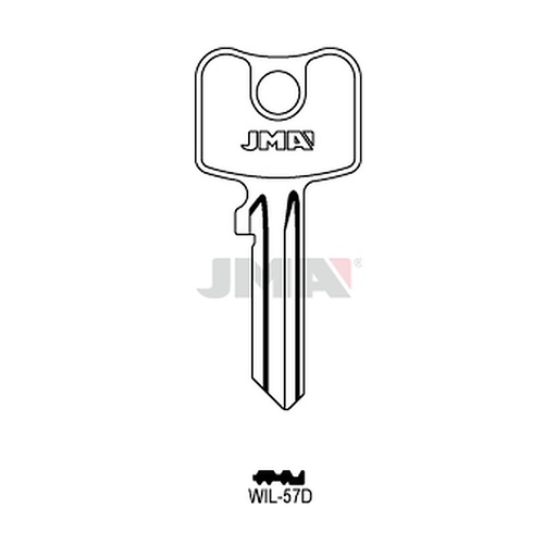 [WIL-57D] Clé plate ps laiton WIL-57D