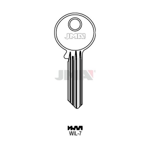 [WIL-7] Clé plate ps acier WIL-7