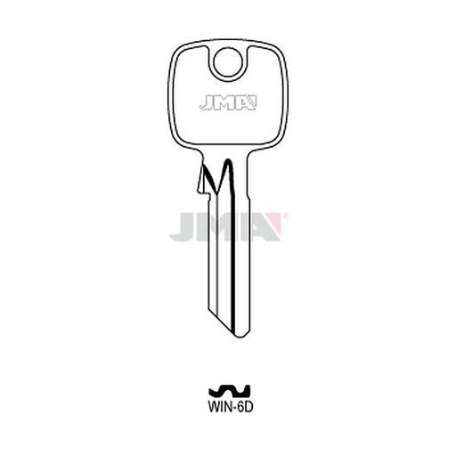 [WIN-6D] Clé plate acier WIN-6D