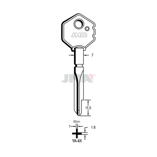 [YA-4X] Clé cruciforme YA-4X