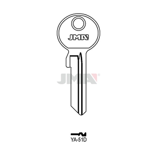 [YA-51D] Clé plate acier YA-51D