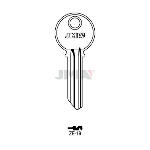 [ZE-19] Clé plate ps laiton ZE-19