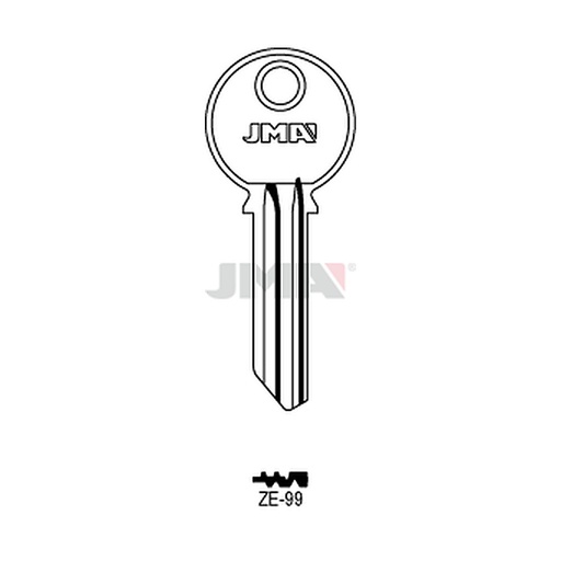 [ZE-99] Clé plate ps laiton ZE-99