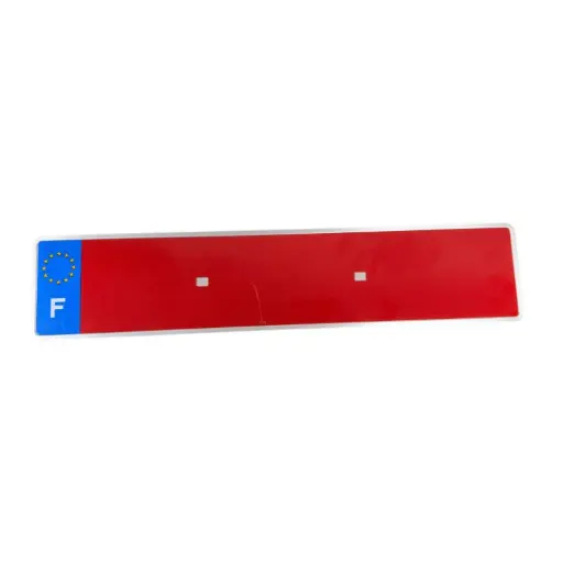Plaque Auto Aluminium TT (Transit Temporaire) 520 x 110 mm