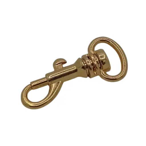 Mousqueton Mini D0192 Bélière Ronde 12mm Laiton
