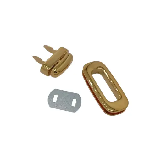 Fermoir Massif Luxe Tourniquet Ovale 83357 - 55x25mm - Laiton