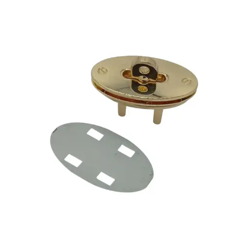 Fermoir Massif Tourniquet Ovale 05202 - 27mm x 50mm - Laiton