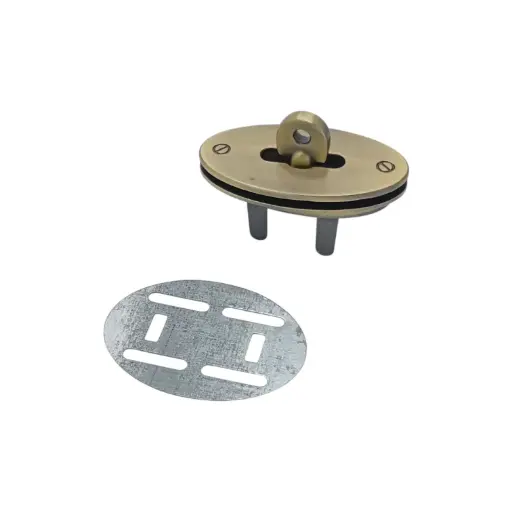 Fermoir Massif Tourniquet Ovale 05202 - 27x50mm - Bronze