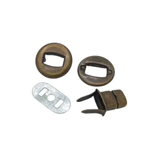 Fermoir Massif Tourniquet Rond 06248 Bronze