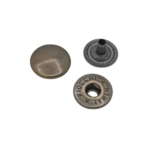 Pressions Alfa 2 Diamètre 17mm Acier - Paquet de 100 - Vieil Or