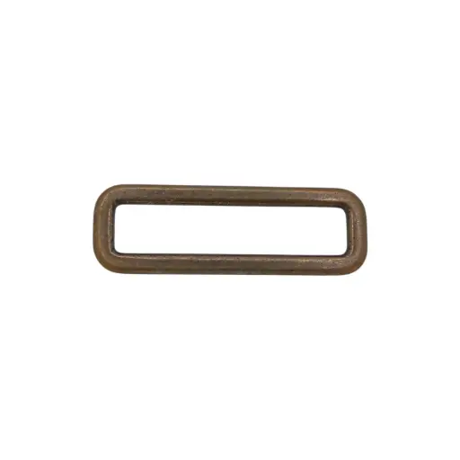 Passant Rectangle Métal 25mm Bronze - Paquet de 10