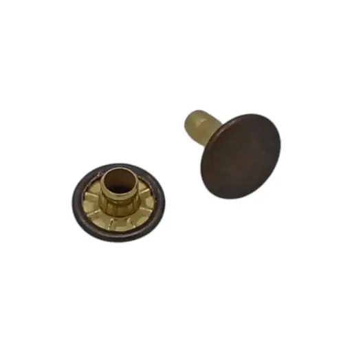 Rivets Doubles Vieil Or 9mm - Lot de 100 unités