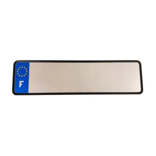 Plaque Moto Scooter Aluminium Bord Noir F.N.I 275 x 75 mm