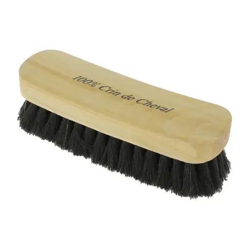 Brosse Crin de Cheval à Reluire 14cm 