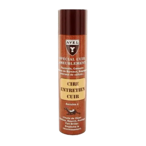 Spray cire entretien cuir Avel