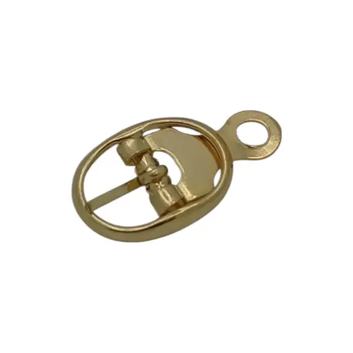 Boucle Chaussure 00117 (Ovale) Laiton 12mm - Paquet de 10