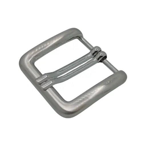 Boucle Ceinture 15608/40mm 2 Ardillons Nickel Mat 