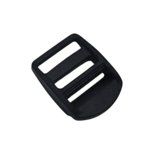 Boucle Double 15mm Plastique Noir Pièce