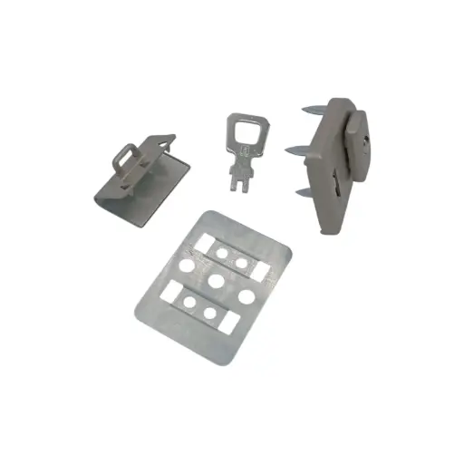 [F0203299] Fermoir M28813 Amiet Nima Nickel Mat