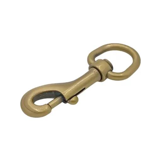 [F0225017] Mousqueton Sellier 110mm Réf.D651 Bronze