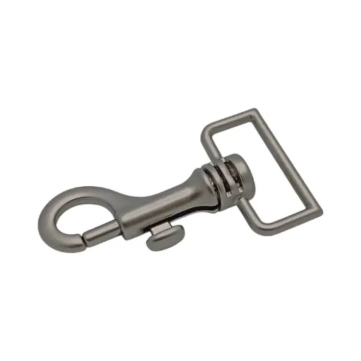 Mousqueton 05017/30 Nickel Mat (Bélière Carrée 30mm) 