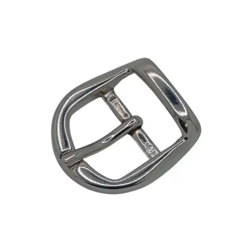 Boucle Luxe (Bandoulière) Ronde 20mm Nickel Brillant