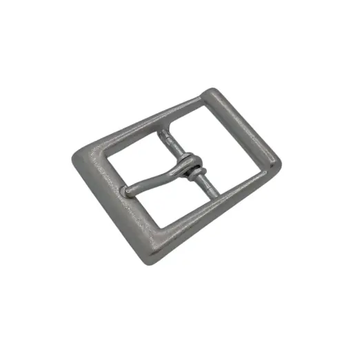 Boucle Luxe (Bandoulière) Carrée Avec Passant 25mm Nickel Mat