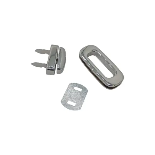 Fermoir Massif Luxe Tourniquet Ovale 83357 - 55X25mm - Nickel