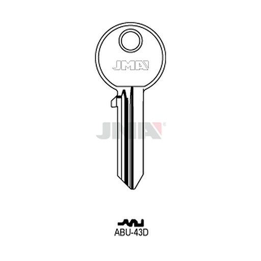 [ABU-43D] Clé plate ps acier ABU-43D