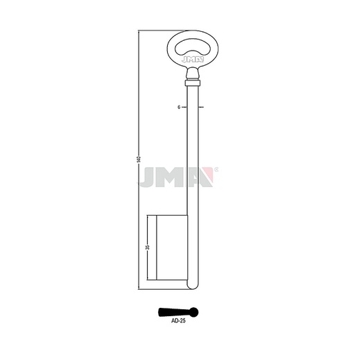 [AD-25] Clé diverse spéciale t3 6x140 AD-25