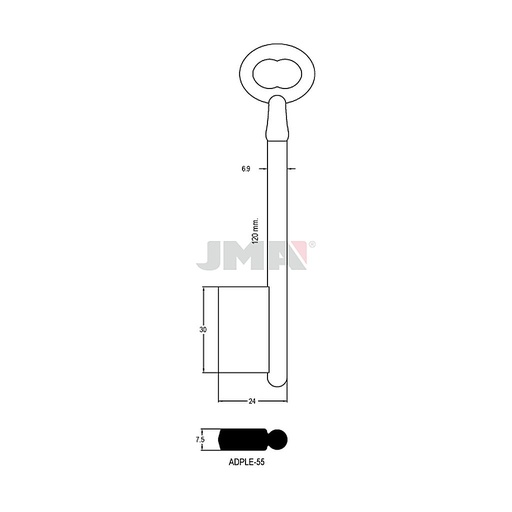 [ADPLE-55] Clé diverse spéciale t3 8x140 ADPLE-55