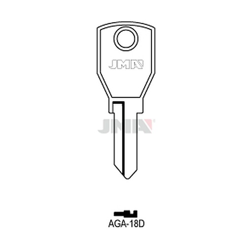 [AGA-18D] Clé plate acier AGA-18D