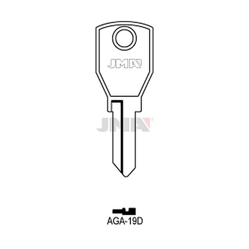 [AGA-19D] Clé plate acier AGA-19D